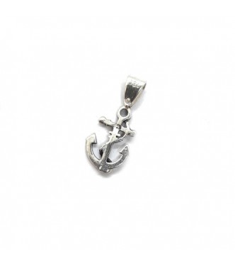 PE001570 Genuine Sterling Silver Pendant Charm Anchor Solid Hallmarked 925 Handmade